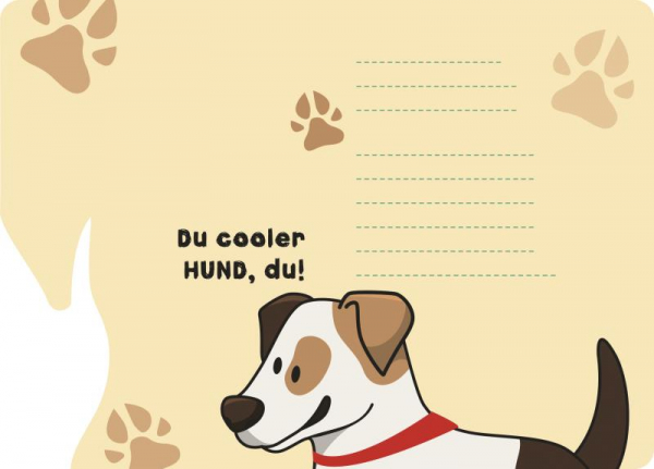 31616 Grußkarte Fun-Cut Cooler Hund